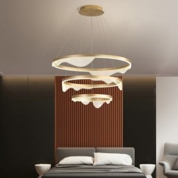 Lampă suspendată Golden Wave Ripple Lampă suspendată 3 lumini
