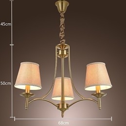 Modern Contemporan Tradițional Clasic Rustic Lodge Vintage Island Candelabru din metal din alamă