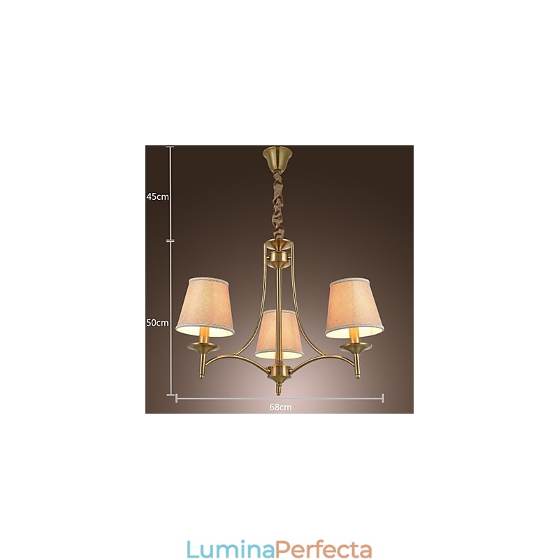 Modern Contemporan Tradițional Clasic Rustic Lodge Vintage Island Candelabru din metal din alamă