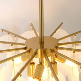 Lampă suspendată modernă cu 6 lumini, cu formă de sticlă