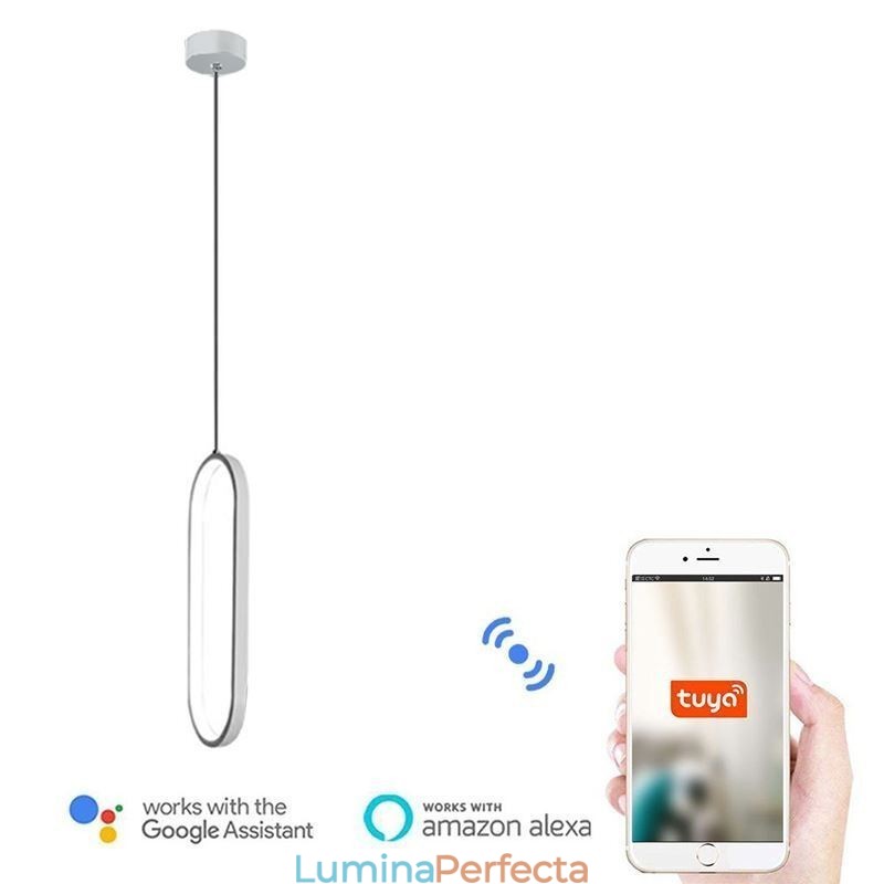 Lampă suspendată ovală Corp de iluminat decorativ din acril