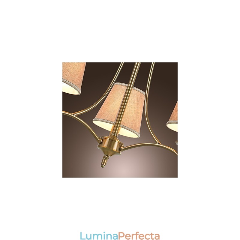 Modern Contemporan Tradițional Clasic Rustic Lodge Vintage Island Candelabru din metal din alamă