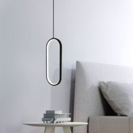 Lampă suspendată ovală Corp de iluminat decorativ din acril