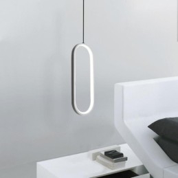 Lampă suspendată ovală Corp de iluminat decorativ din acril