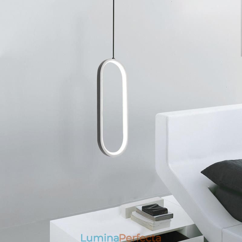 Lampă suspendată ovală Corp de iluminat decorativ din acril