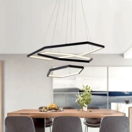 Lampă suspendată hexagonală modernă