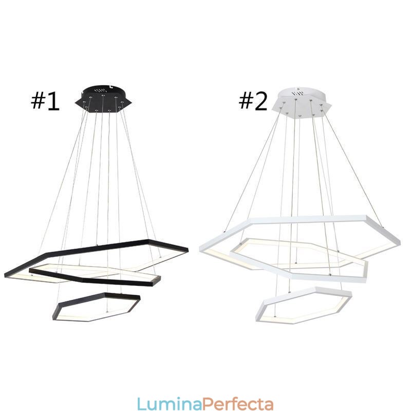 Lampă suspendată hexagonală modernă