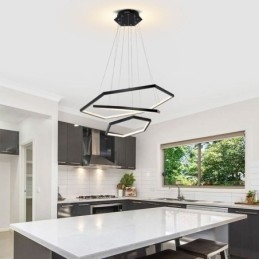 Lampă suspendată hexagonală modernă