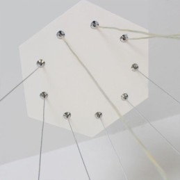 Lampă suspendată hexagonală modernă