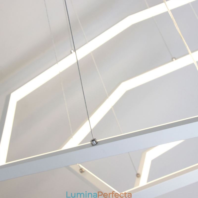 Lampă suspendată hexagonală modernă