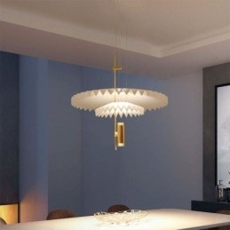 Lampă suspendată plisată modernă Iluminat decorativ acrilic