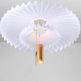 Lampă suspendată plisată modernă Iluminat decorativ acrilic