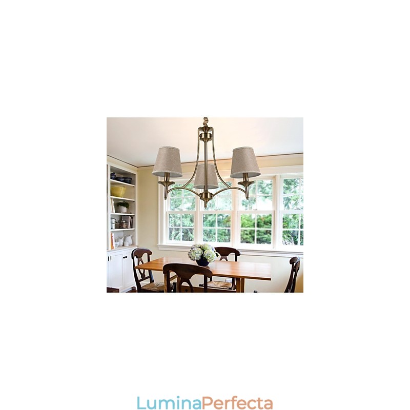 Modern Contemporan Tradițional Clasic Rustic Lodge Vintage Island Candelabru din metal din alamă