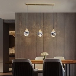 Plafoniera cu mini bilă simplă de cristal