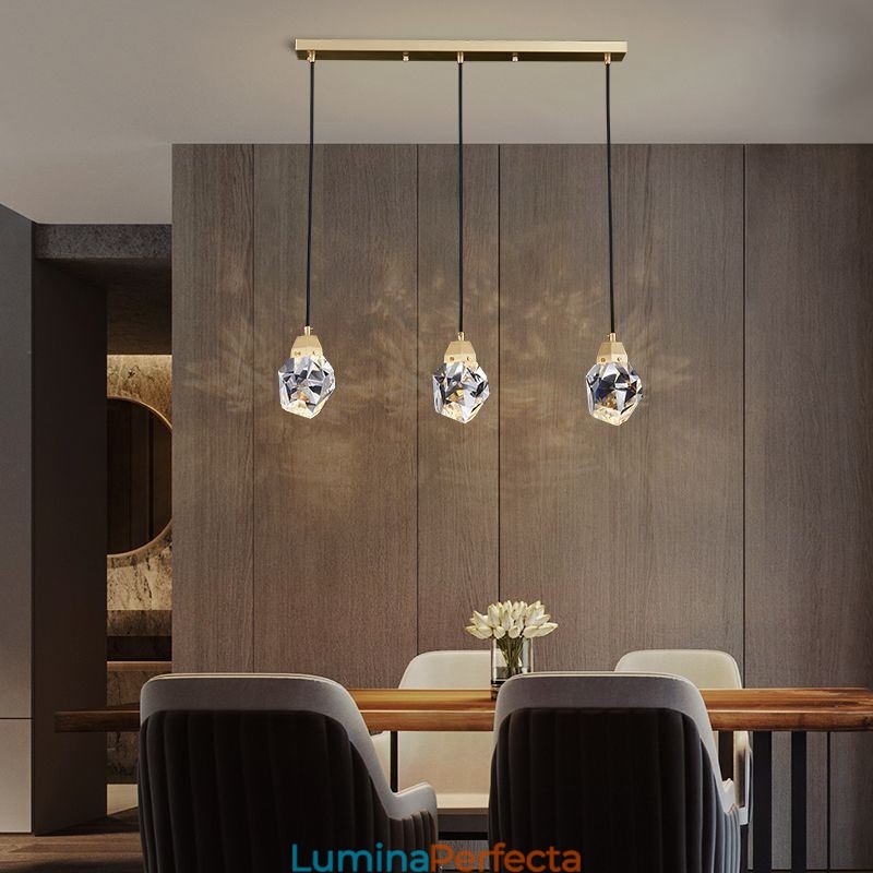 Plafoniera cu mini bilă simplă de cristal