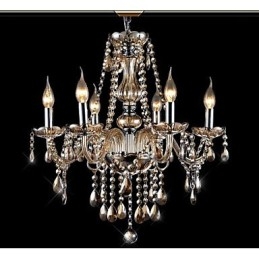 Candelabru din sticlă galvanizată, modern, contemporan, tradițional, clasic, de epocă