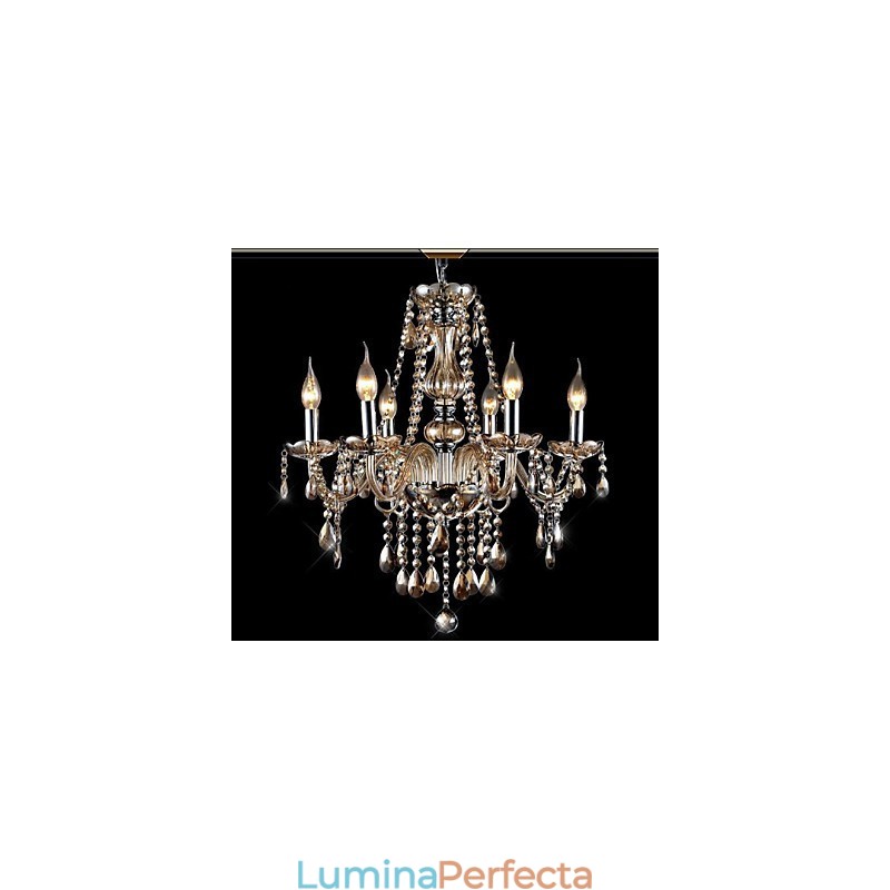 Candelabru din sticlă galvanizată, modern, contemporan, tradițional, clasic, de epocă