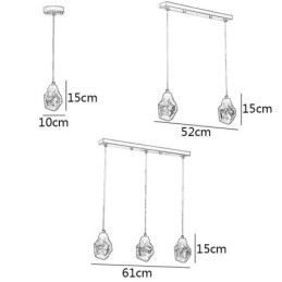 Plafoniera cu mini bilă simplă de cristal
