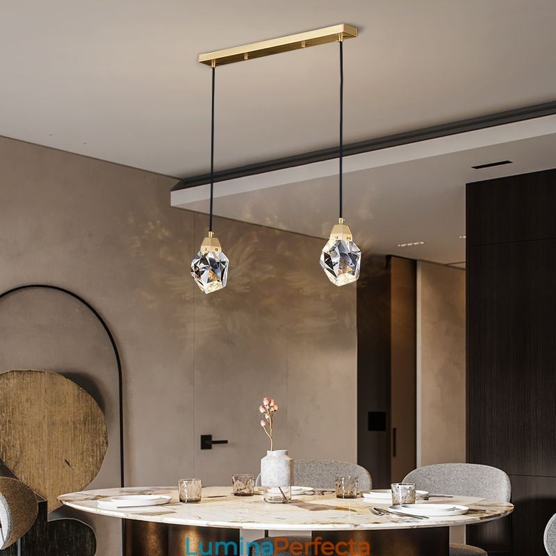 Plafoniera cu mini bilă simplă de cristal