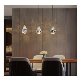 Plafoniera cu mini bilă simplă de cristal