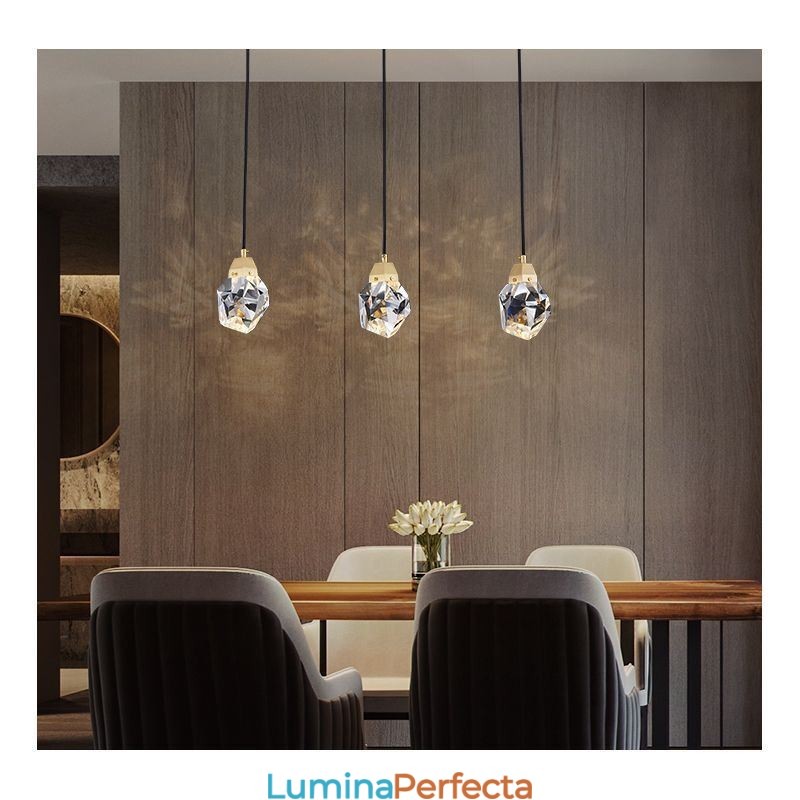 Plafoniera cu mini bilă simplă de cristal