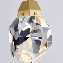 Plafoniera cu mini bilă simplă de cristal