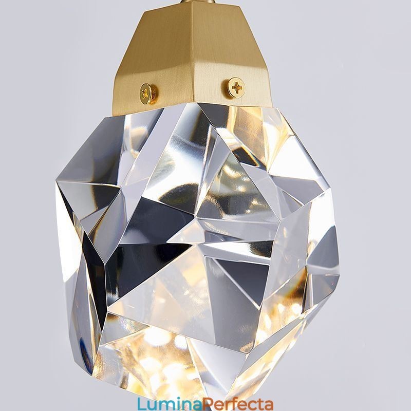 Plafoniera cu mini bilă simplă de cristal