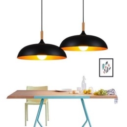 Lampă suspendată modernă Corp de iluminat decorativ minimalist negru alb