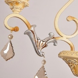 Candelabru tradițional clasic cu pictură din cristal