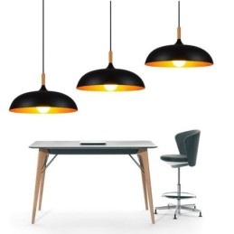 Lampă suspendată modernă Corp de iluminat decorativ minimalist negru alb