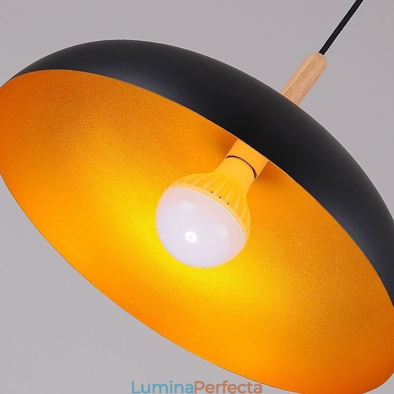 Lampă suspendată modernă Corp de iluminat decorativ minimalist negru alb