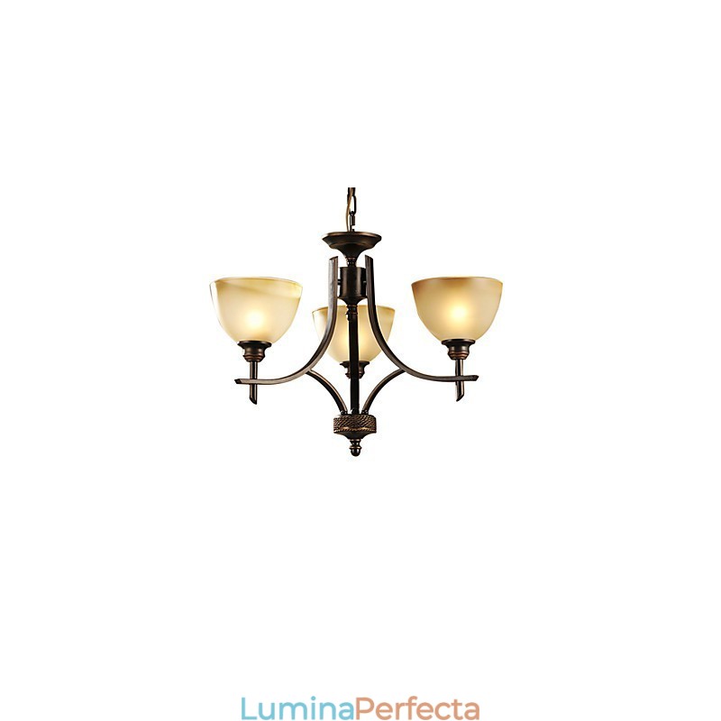 Candelabru elegant cu 3 lumini in lumina calda