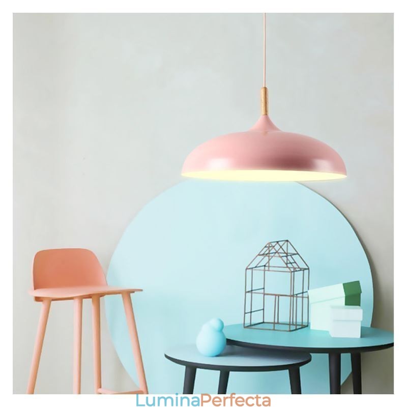 Lampă suspendată modernă Lampă suspendată colorată Macaron