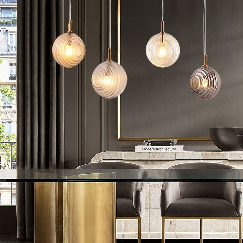 Lampă suspendată din sticlă Decorativă Creativă Glob de sticlă Loft