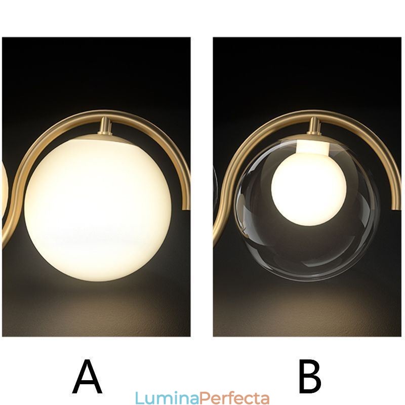 Lampă suspendată modernă cu glob de sticlă Corp de iluminat minimalist