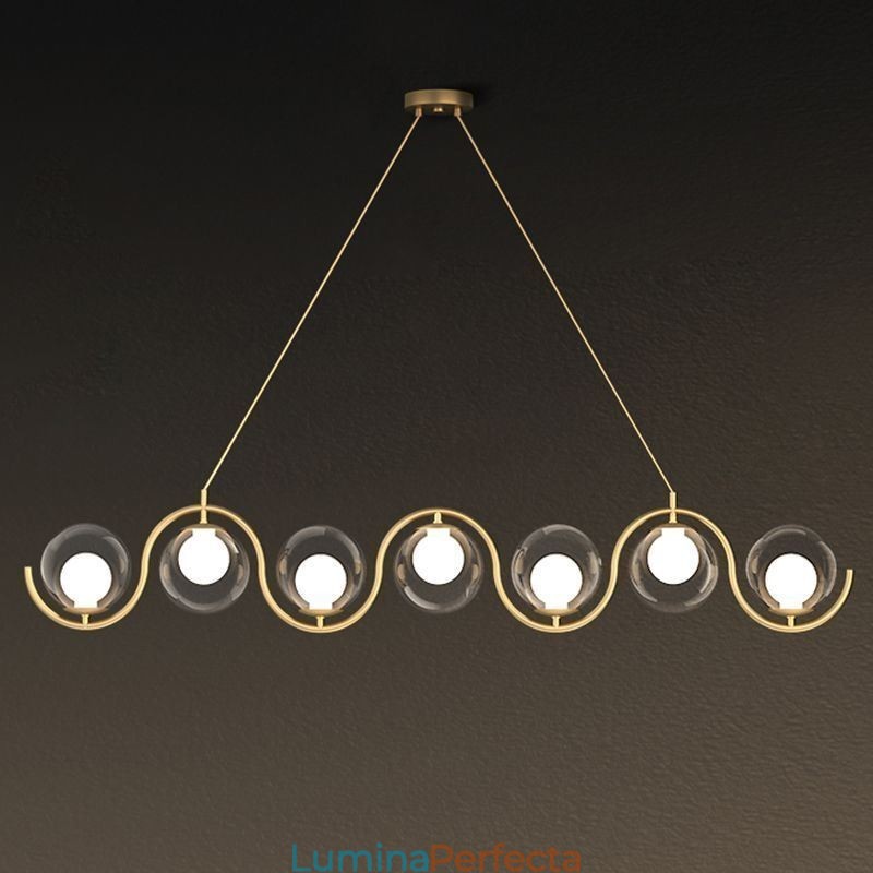 Lampă suspendată modernă cu glob de sticlă Corp de iluminat minimalist