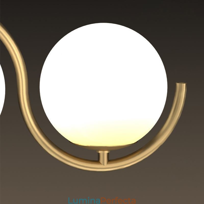 Lampă suspendată modernă cu glob de sticlă Corp de iluminat minimalist