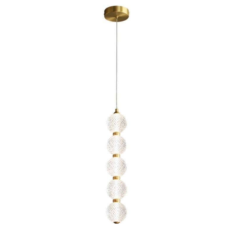 Lampă suspendată Iluminat decorativ cu margele acrilice