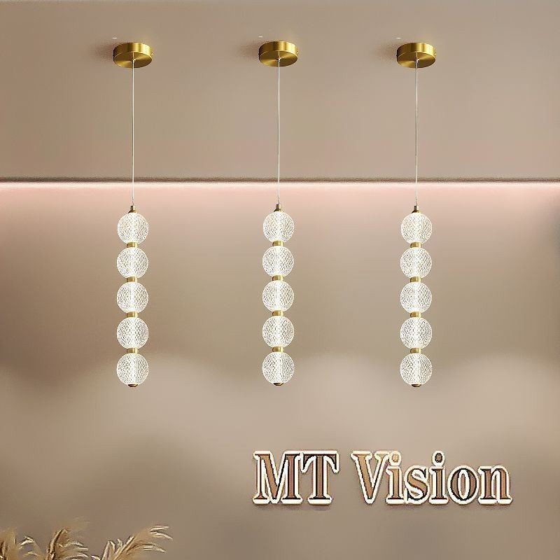 Lampă suspendată Iluminat decorativ cu margele acrilice