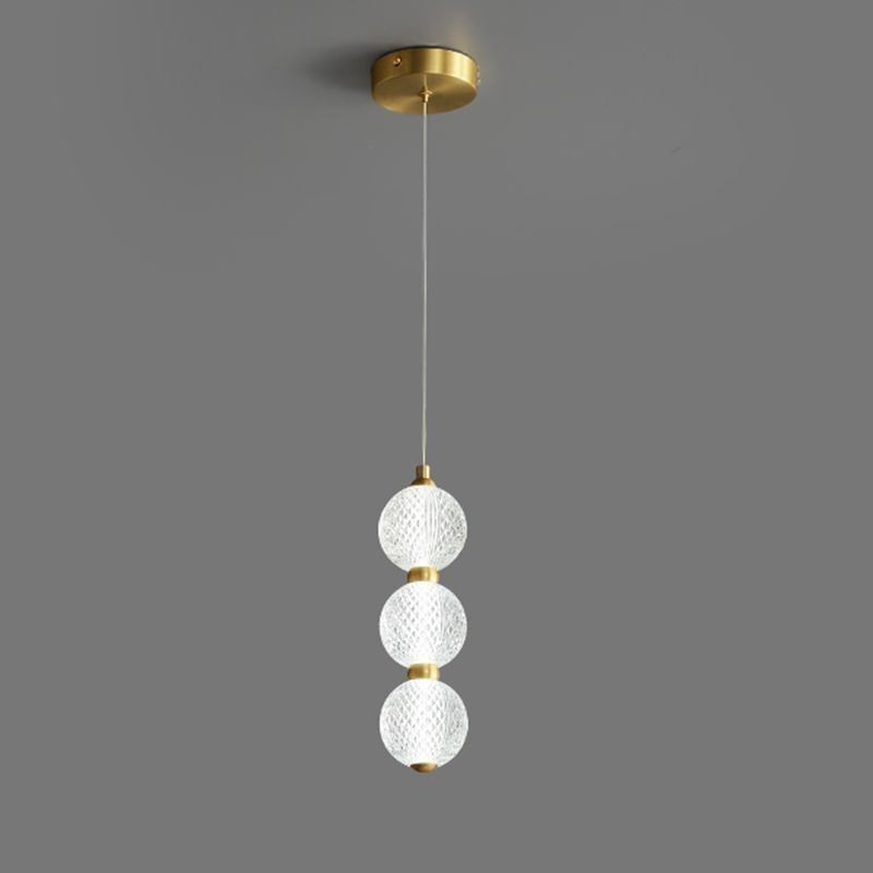 Lampă suspendată Iluminat decorativ cu margele acrilice