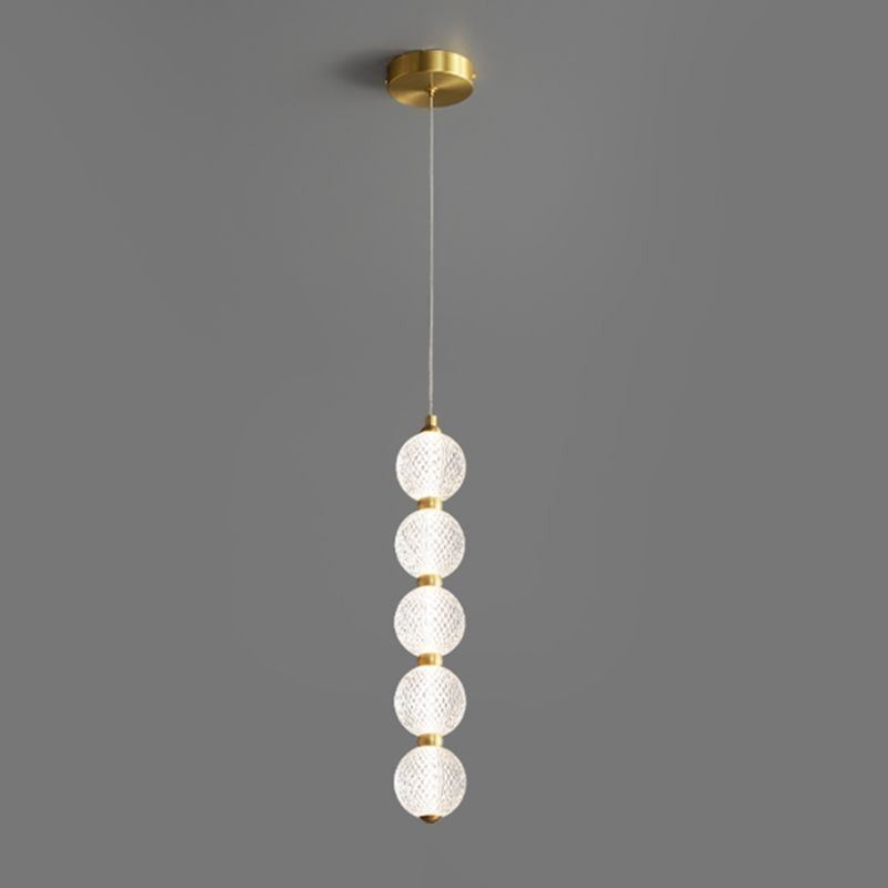 Lampă suspendată Iluminat decorativ cu margele acrilice