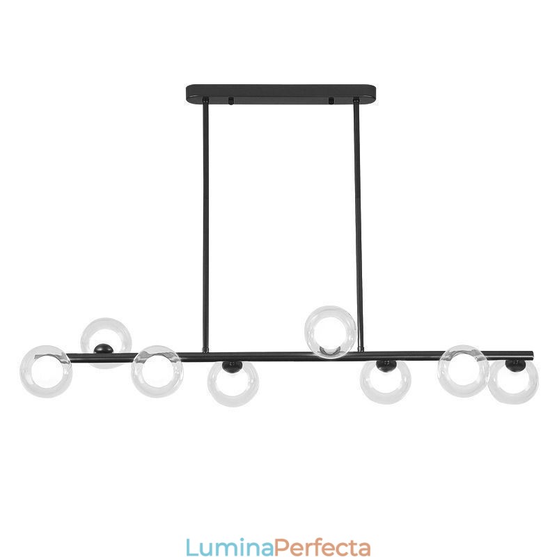 Candelabru Glob de sticlă Tip orizontal Lampă suspendată