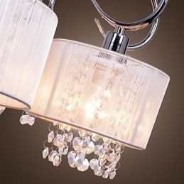 Candelabru contemporan modern din metal cromat din cristal