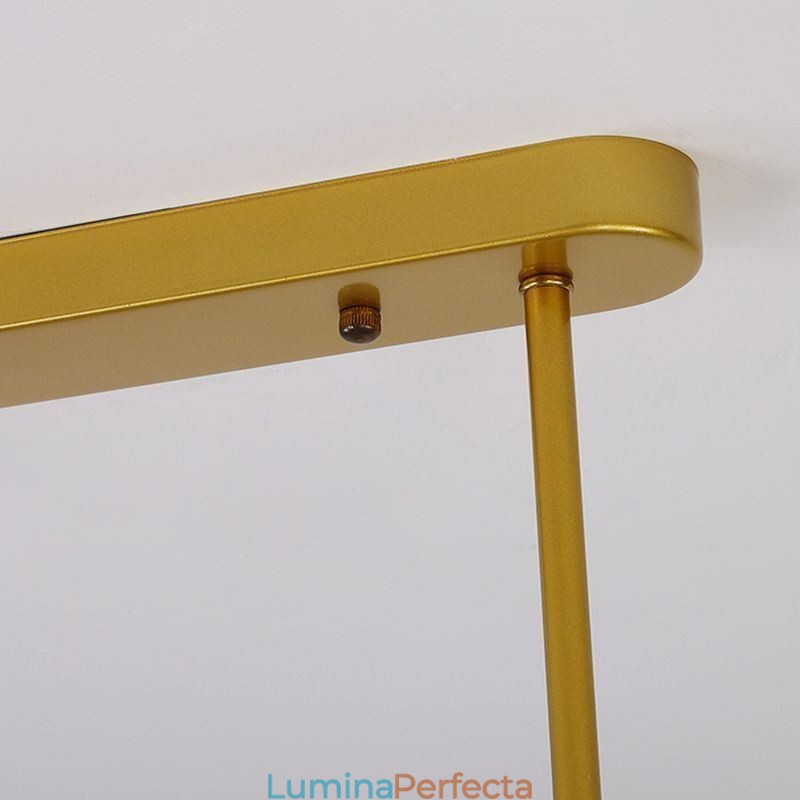 Candelabru Glob de sticlă Tip orizontal Lampă suspendată