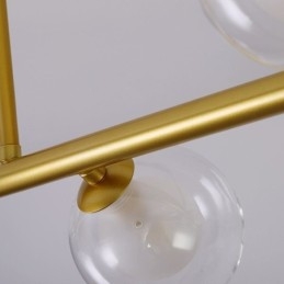 Candelabru Glob de sticlă Tip orizontal Lampă suspendată