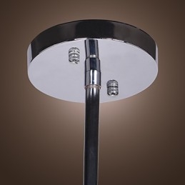 Candelabru contemporan modern din metal cromat din cristal