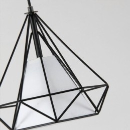 Lumină suspendată în formă de diamant Corp de iluminat decorativ modern minimalist