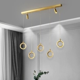 Lampă suspendată Corp de iluminat inel acrilic cu reflector