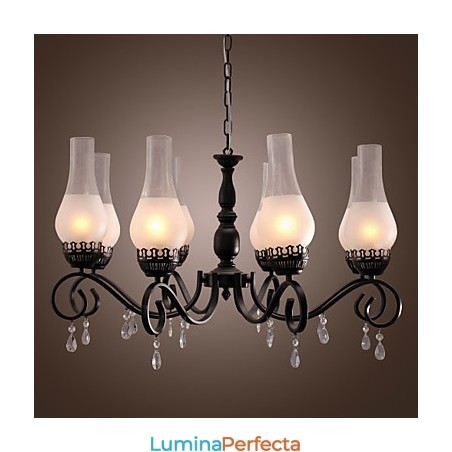 Candelabru tradițional cu pictură în stil lumânare Candelabru tradițional cu pictură în stil lumânare