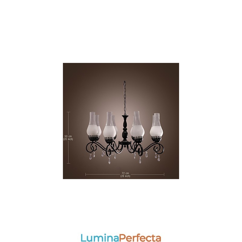 Candelabru tradițional cu pictură în stil lumânare